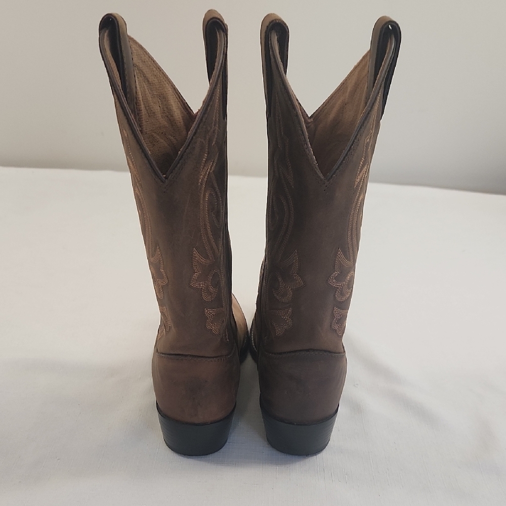 Justin Boots Dark Brown Western Boots - Picture 5 of 12
